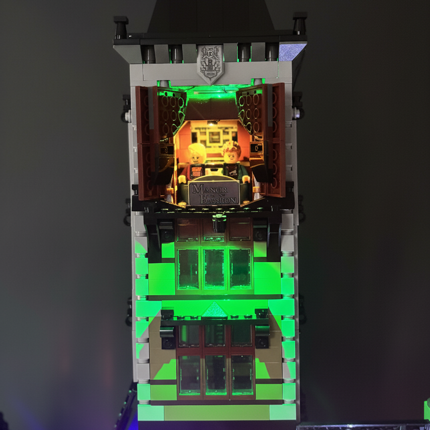 Lyskit til LEGO® Haunted House (10273) – skab uhyggelig stemning med LED-lys