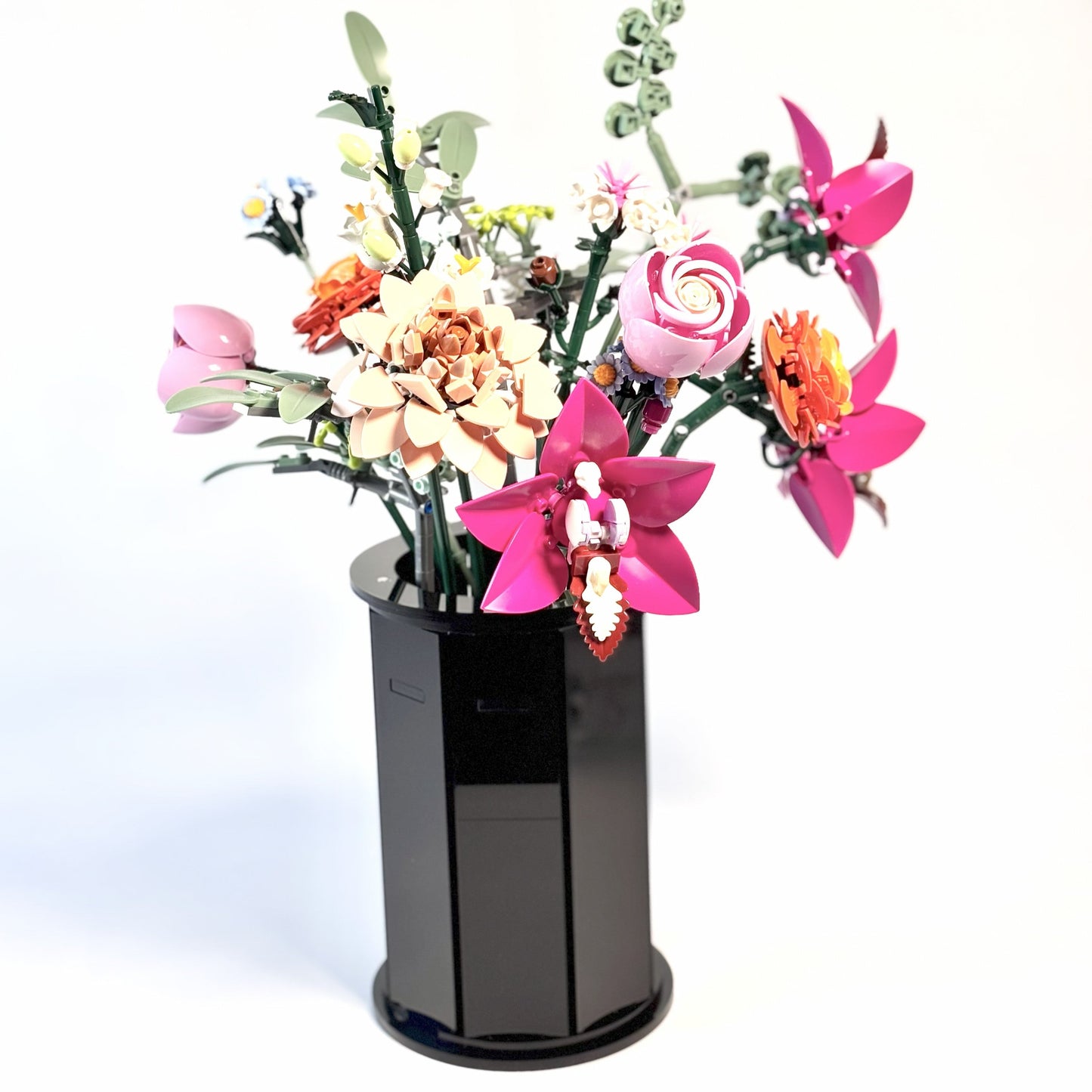 Stor akrylvase - sort til LEGO® Botanical - Serien