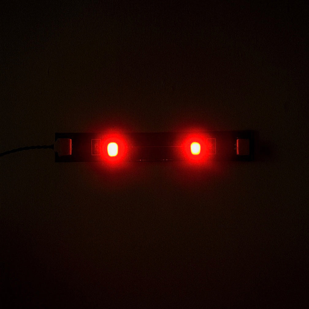 LED-lysbånd til LEGO®-modeller – 3 selvklæbende lysbånd i rød, ideel til stærk belysning.