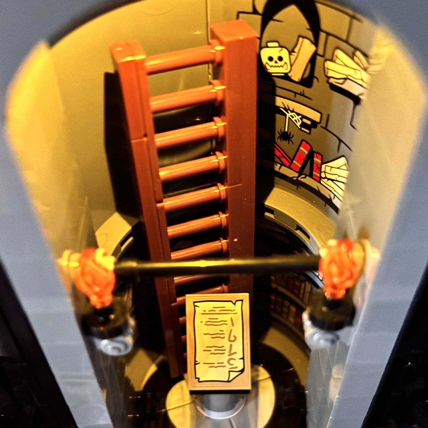 Lyssæt til LEGO® Barad-Dûr™ 10333 med flakkende LED-lys og flammende øje