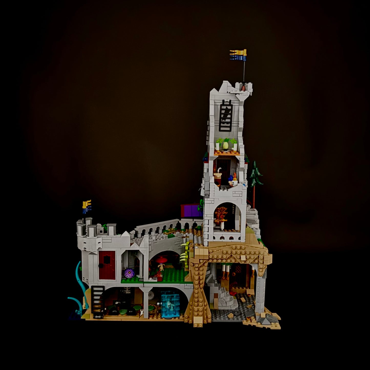 Lyskit til LEGO® Dungeons & Dragons™ Den røde drages fortælling (40658) med magiske LED-lys og flammeeffekter
