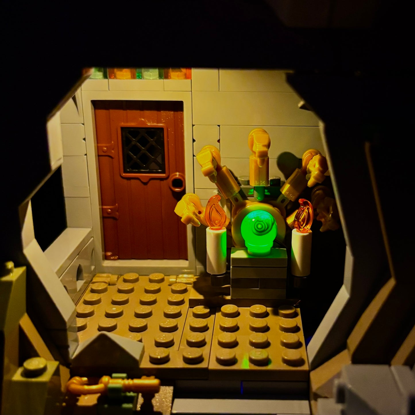 Lyskit til LEGO® Dungeons & Dragons™ Den røde drages fortælling (40658) med magiske LED-lys og flammeeffekter