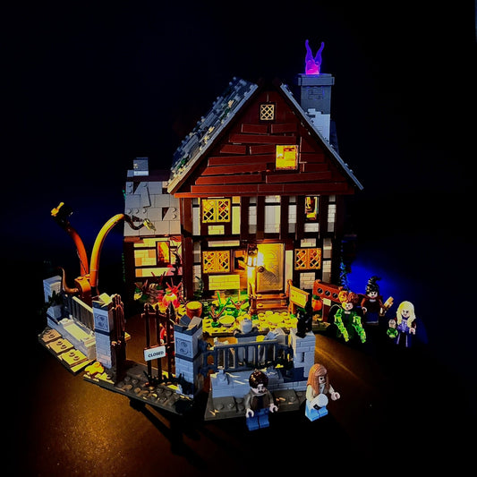 Lyskit til LEGO® Hocus Pocus™ (21341) med farverige LED-lys og magisk halloween-stemning