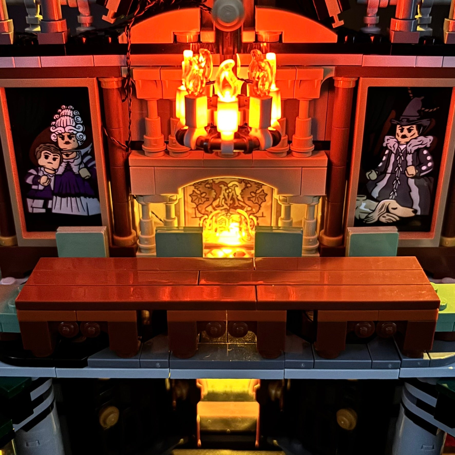 Lyskit til LEGO® Malfoy Manor™ 76453 med farverige LED-lys og USB-tilslutning