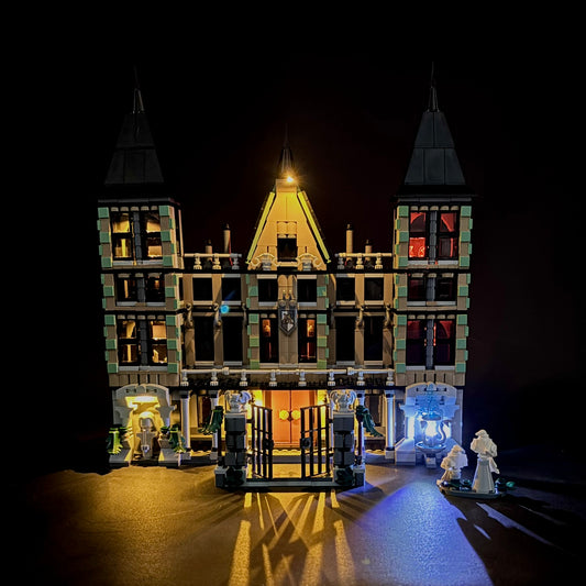 Lyskit til LEGO® Malfoy Manor™ 76453 med farverige LED-lys og USB-tilslutning