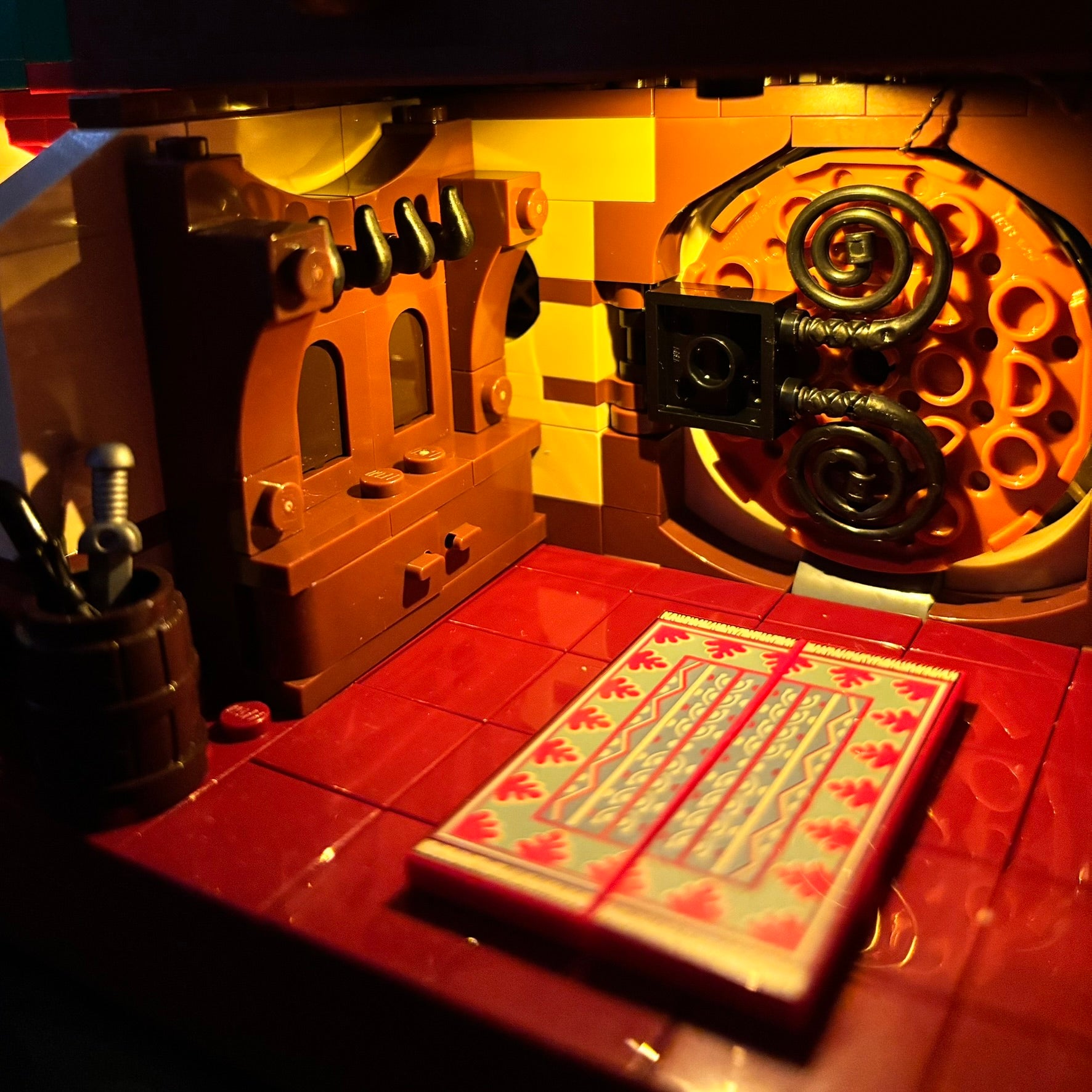 Lyssæt til LEGO® Ringenes Herre™ Herredet™ (10354) med farverige LED-lys og hyggelig hobbitstemning