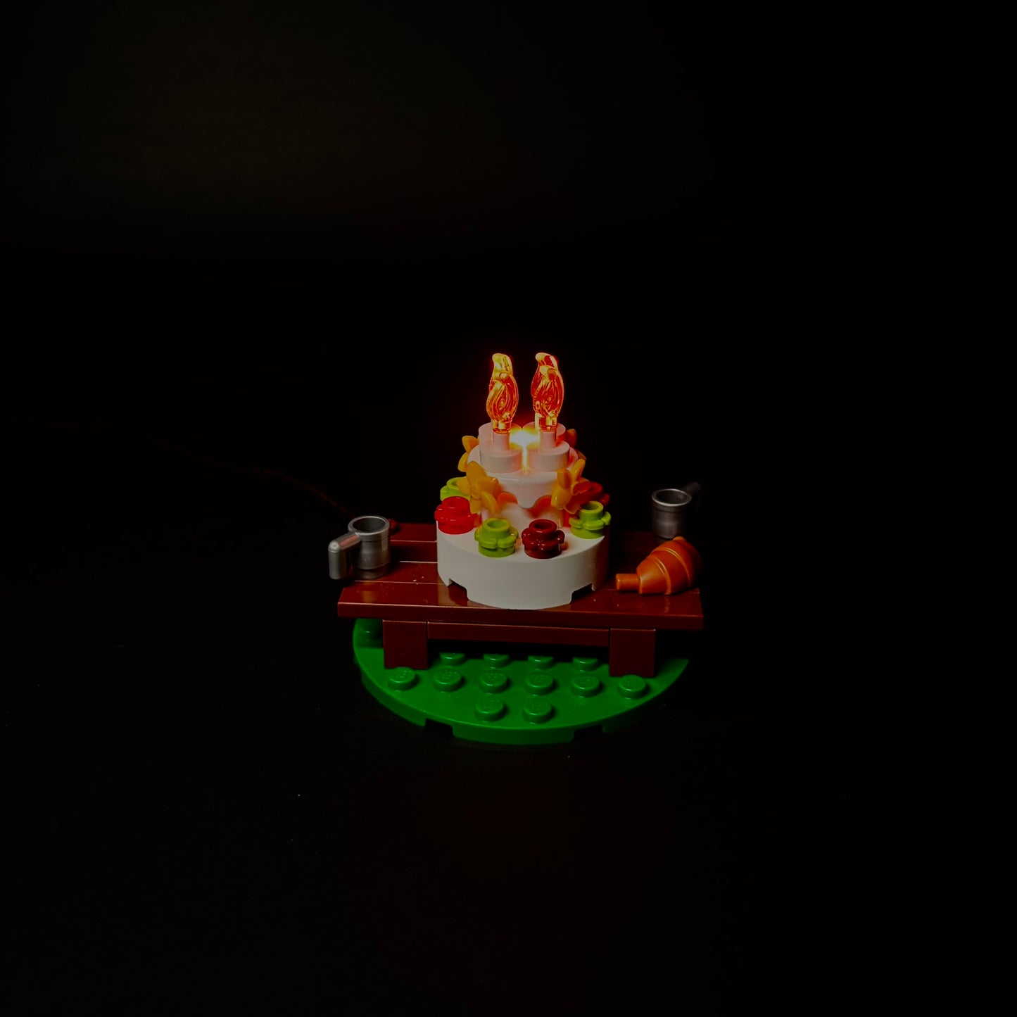 Lyssæt til LEGO® Ringenes Herre™ Herredet™ (10354) med farverige LED-lys og hyggelig hobbitstemning