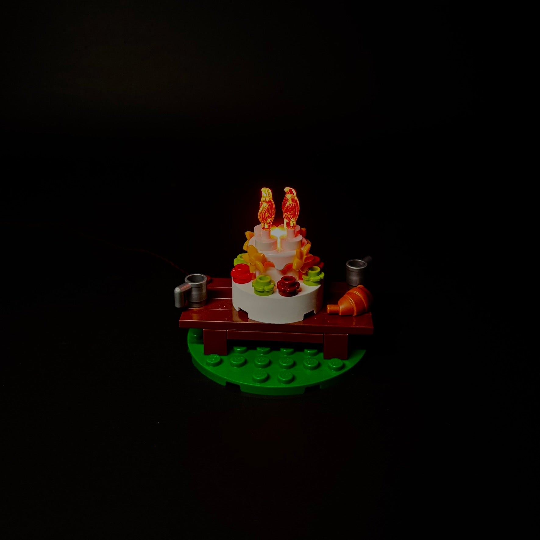 Lyssæt til LEGO® Ringenes Herre™ Herredet™ (10354) med farverige LED-lys og hyggelig hobbitstemning