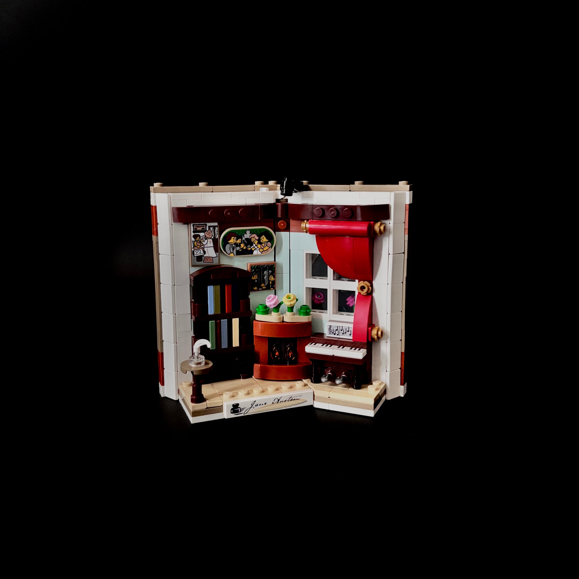 Lyskit til LEGO® 40766 Tribute to Jane Austen’s Books – komplet oplyst diorama