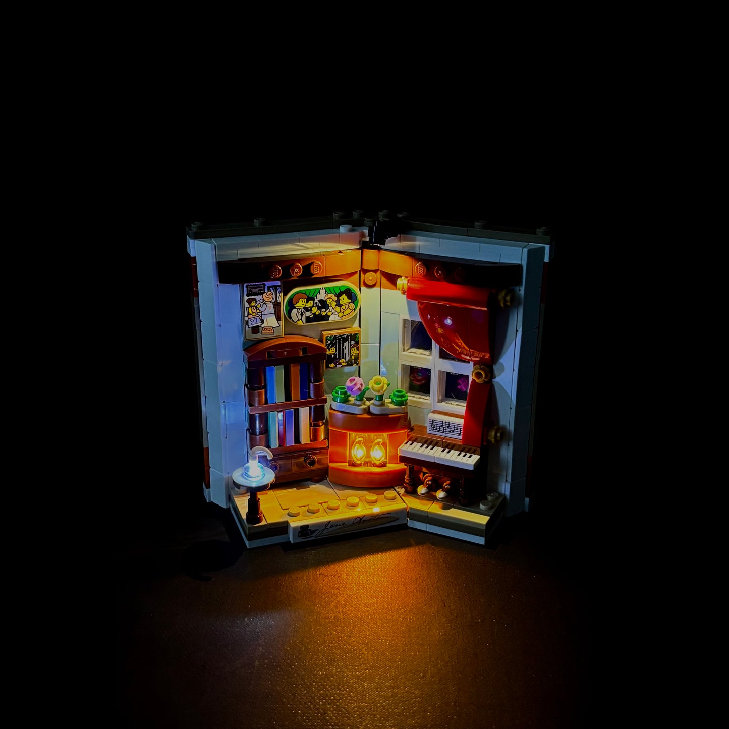 Lyskit til LEGO® 40766 Tribute to Jane Austen’s Books – komplet oplyst diorama