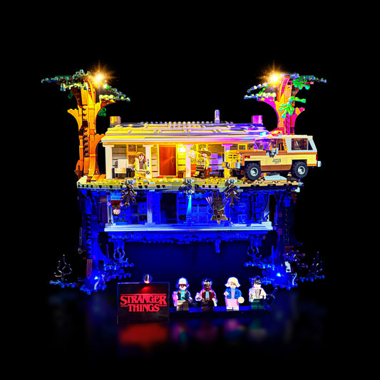 Lyskit til LEGO® Stranger Things: The Upside Down (75810) – LED-lys med plug-and-play installation og autentisk stemning