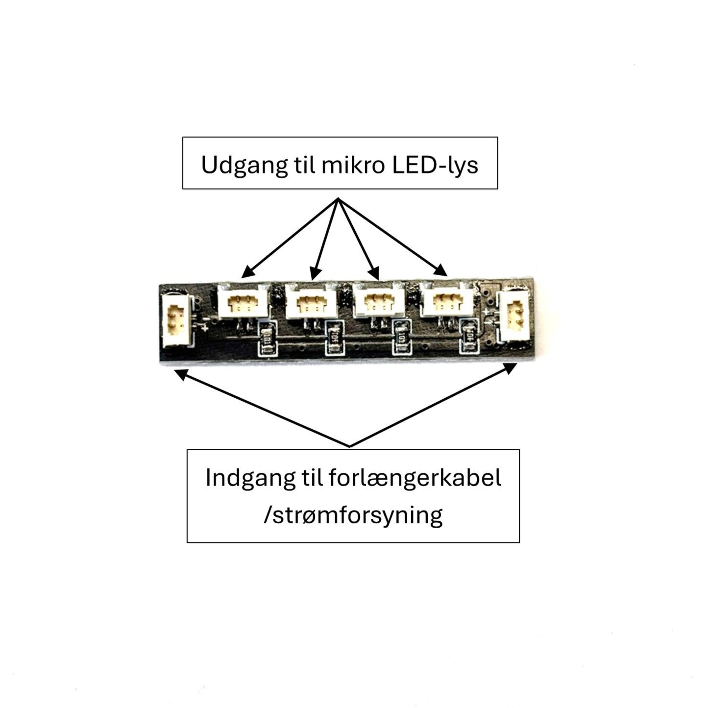 Modstand til mikro LED-lys til spændingsregulering i LEGO®-kompatible lys