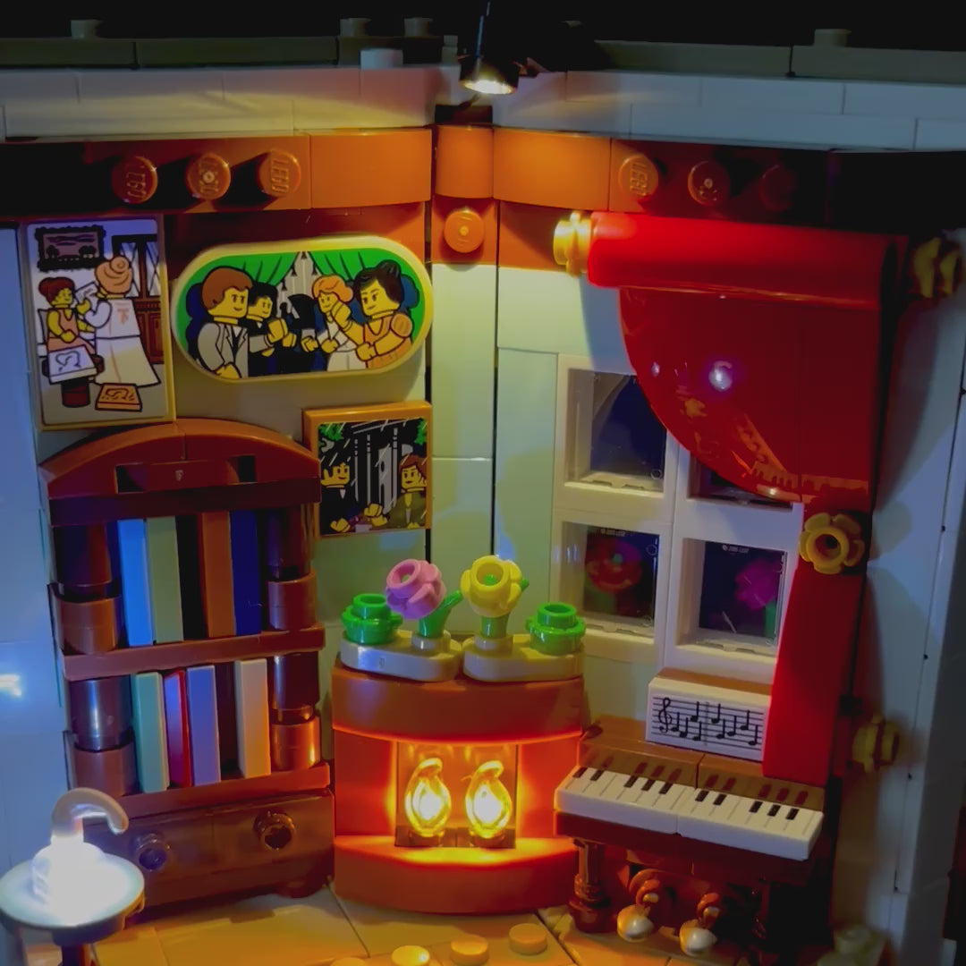 Lyskit til LEGO® 40766 Tribute to Jane Austen’s Books – komplet oplyst diorama