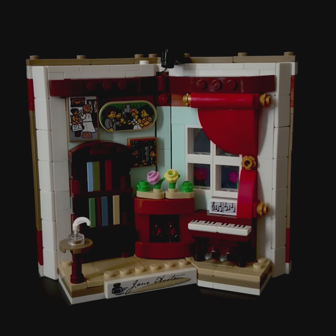 Lyskit til LEGO® 40766 Tribute to Jane Austen’s Books – komplet oplyst diorama