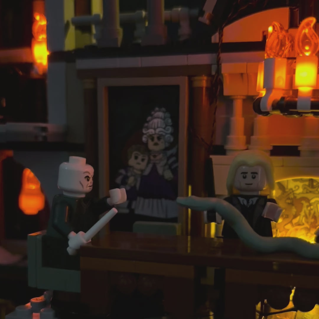 Lyskit til LEGO® Malfoy Manor™ 76453 med farverige LED-lys og USB-tilslutning