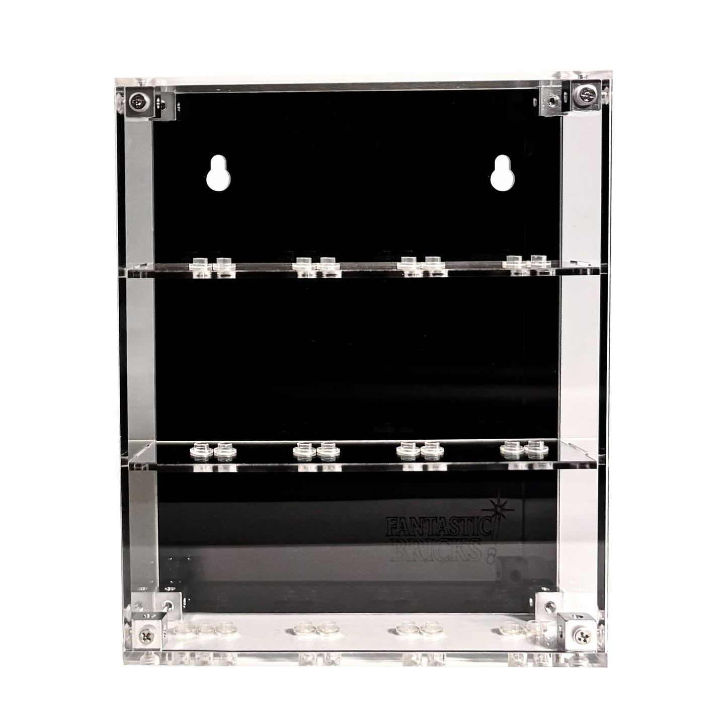 Væghængt akryl-kasse til 12 LEGO® Minifigurer™ – støvfri opbevaring samt  elegant, praktisk og pladsbesparende udstilling til samlere.