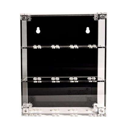 Væghængt akryl-kasse til 12 LEGO® Minifigurer™ – støvfri opbevaring samt  elegant, praktisk og pladsbesparende udstilling til samlere.