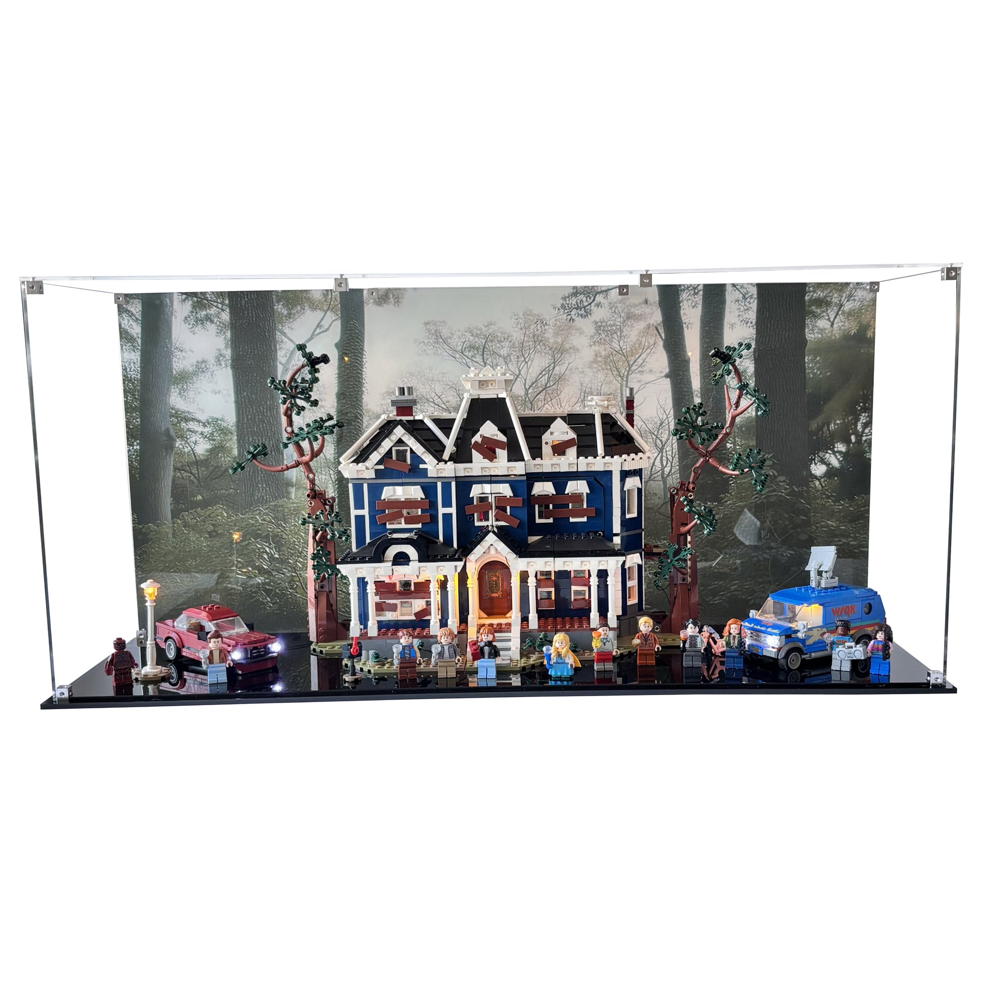 Display case til LEGO® Stranger Things™ The Creel House™ (11370). 