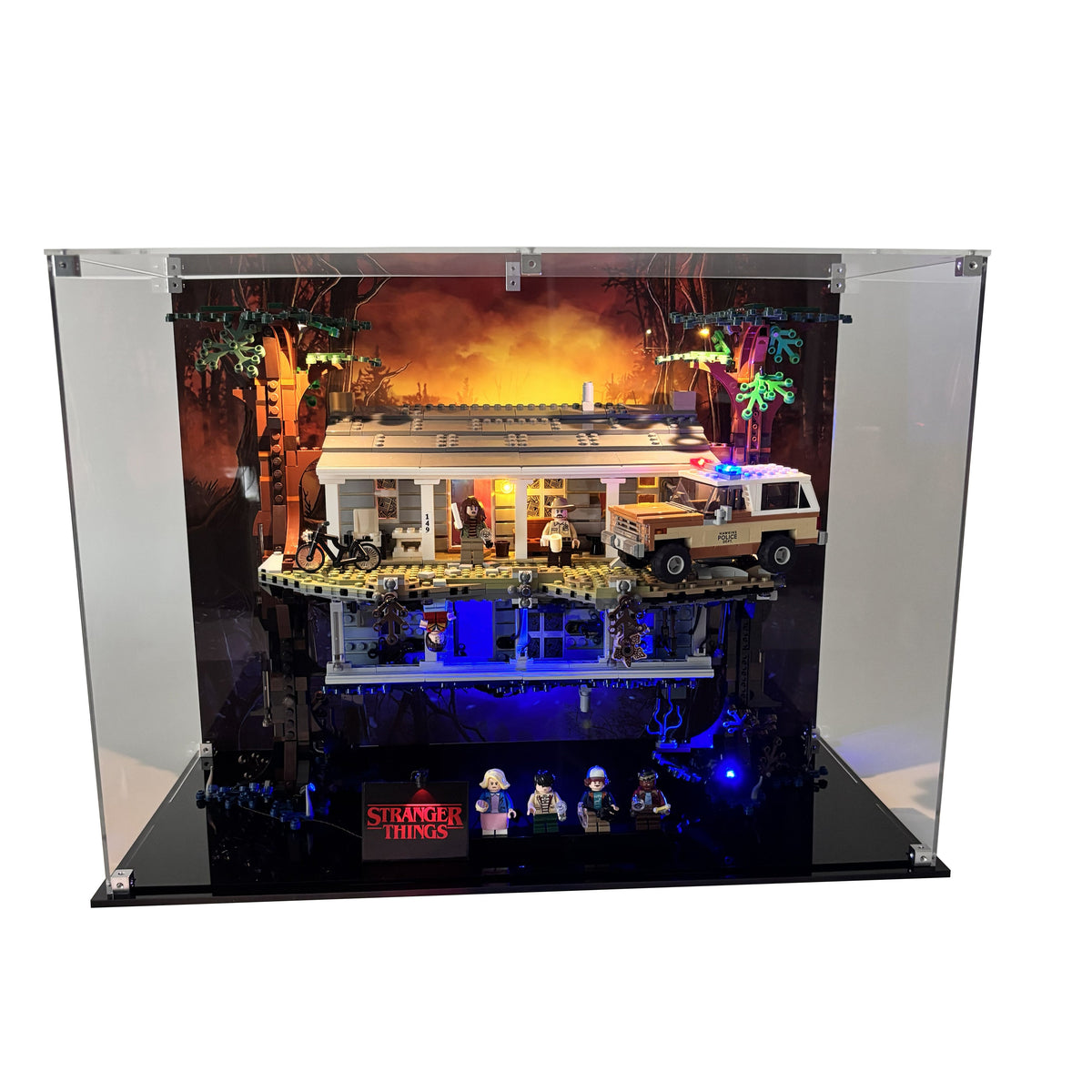 Display case til LEGO® Stranger Things™ Upside Down™ (75810). 