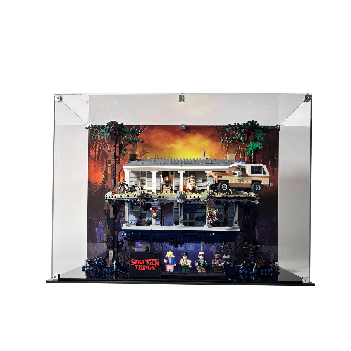 Display case til LEGO® Stranger Things™ Upside Down™ (75810). 