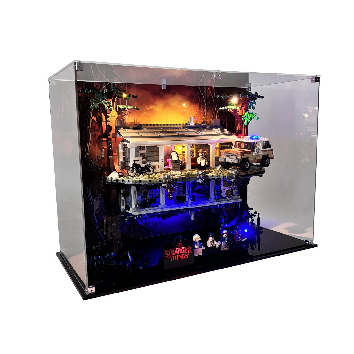 Display case til LEGO® Stranger Things™ Upside Down™ (75810). 
