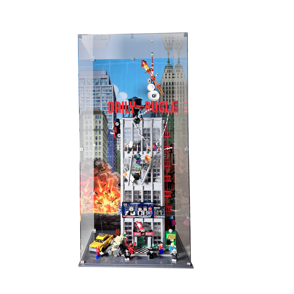 Display case til LEGO® Marvel™ Daily Bugle™ (76178). 