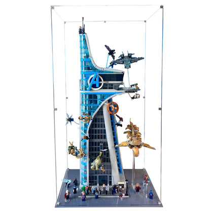 Display case til LEGO® Marvel™ Avengers Tower™ (76239). 