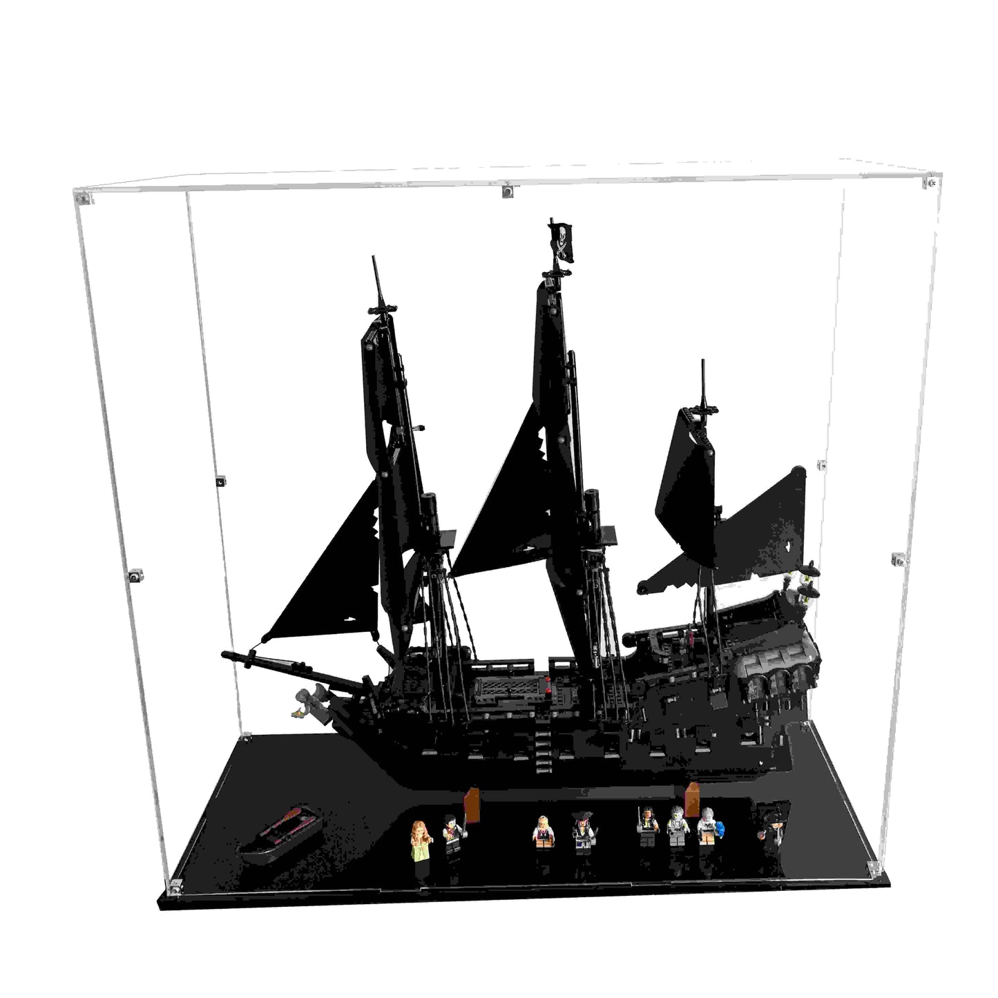 Display case til Captain Jacks Pirate Ship-10365. Støvsikker og reducerer UV strålingen. 
