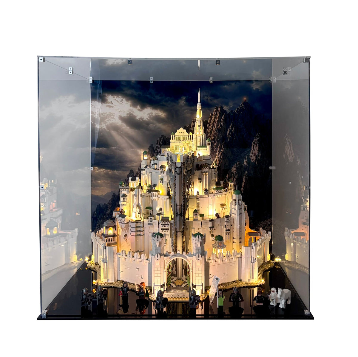 Akrylkasse og lyskit til LEGO® Minas Tirith™ 10377