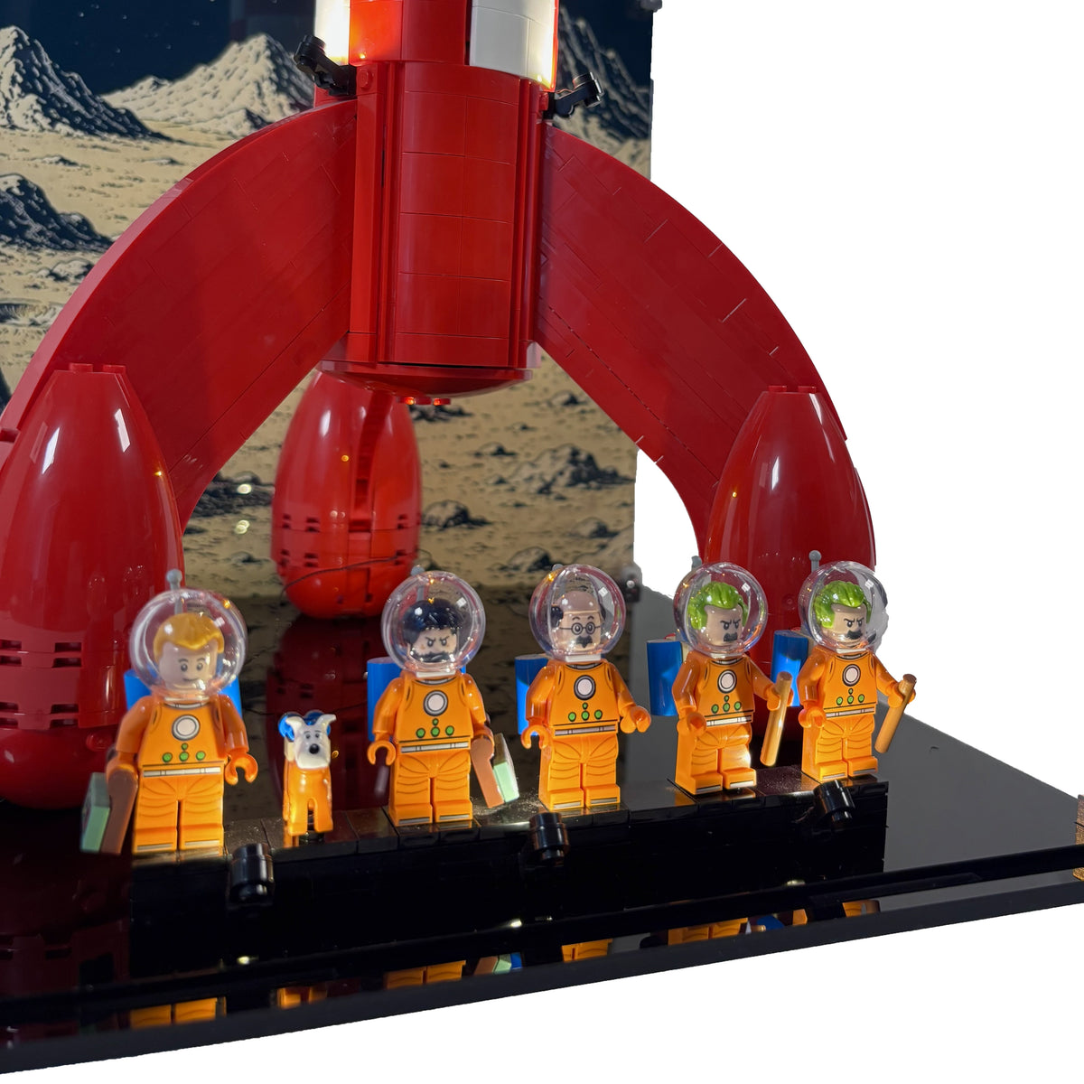 Akrylkasse til LEGO® 21367 Tintin® Moon Rocket