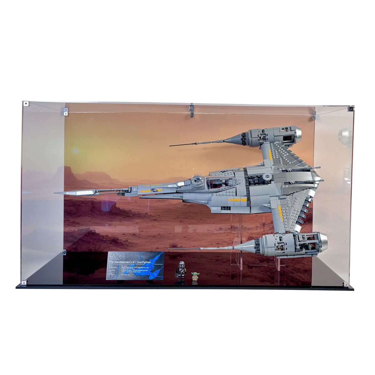 Akrylkasse til LEGO® Mandalorian N-1 Starfighter™ 75442