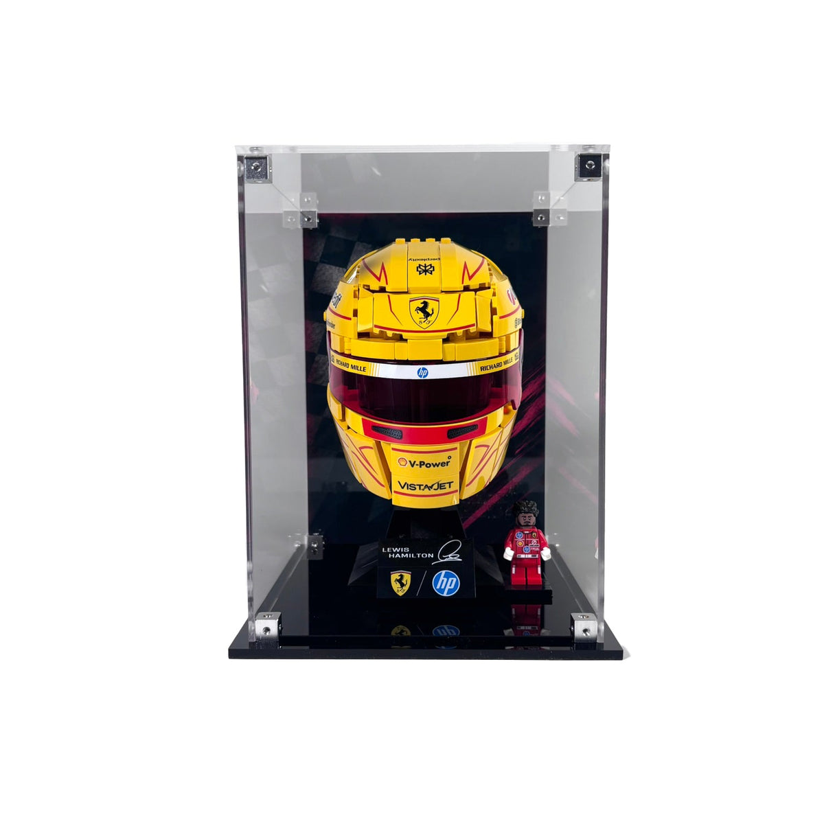 Akrylkasse til LEGO® F1® hjelm