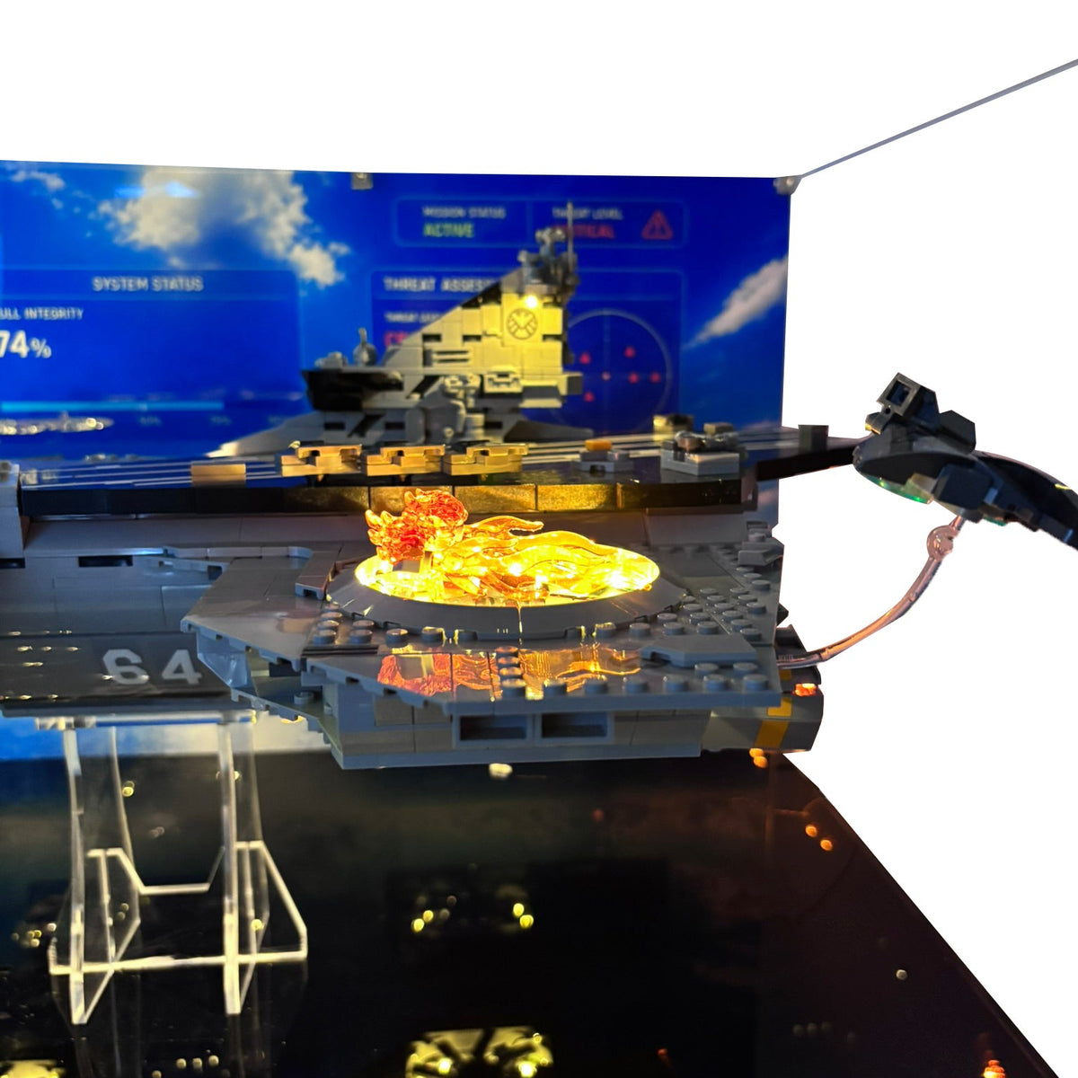 Akrylkasse til LEGO® 76354 MARVEL S.H.I.E.L.D. Helicarrier 