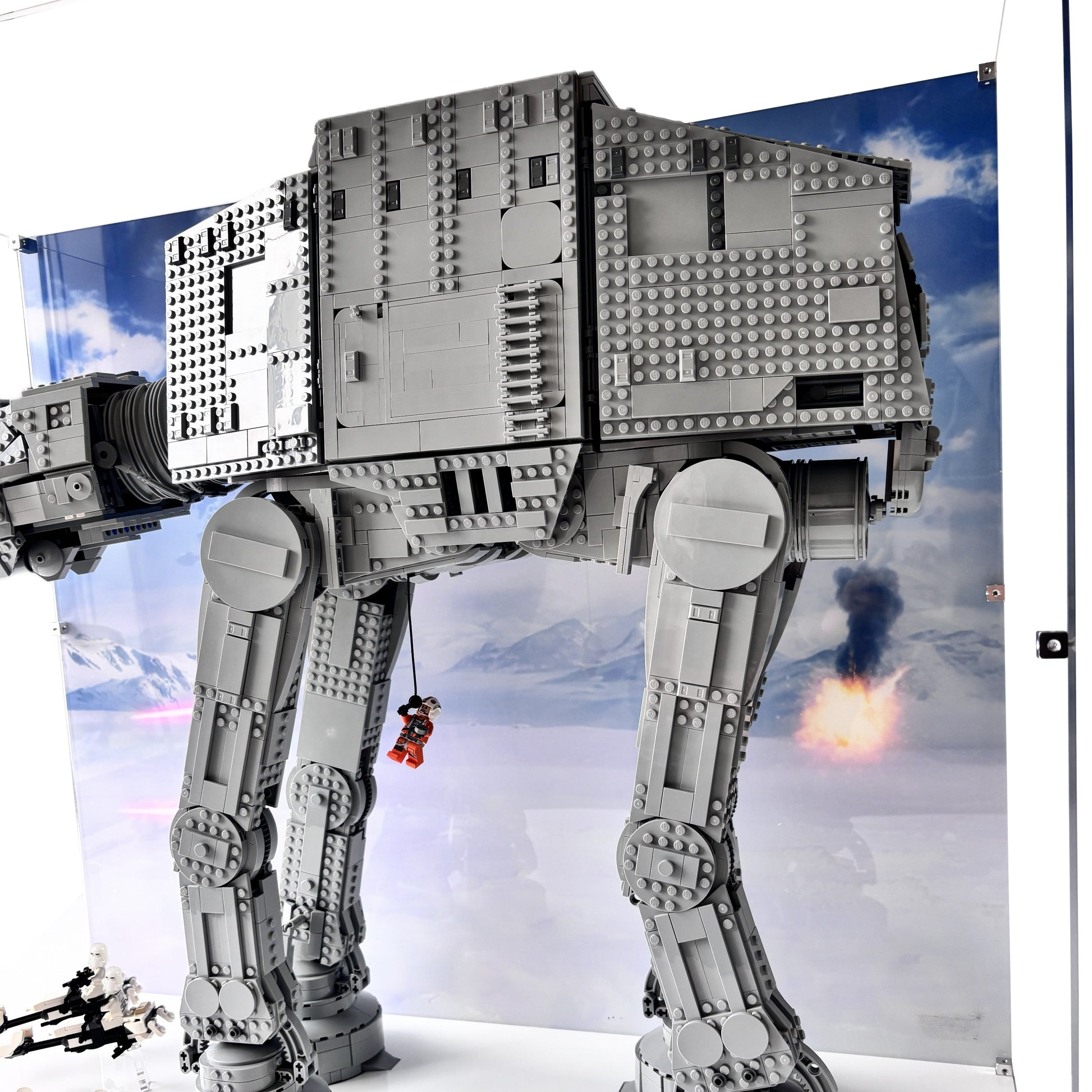 Display case til LEGO® Star Wars™ AT AT™ (75313). 