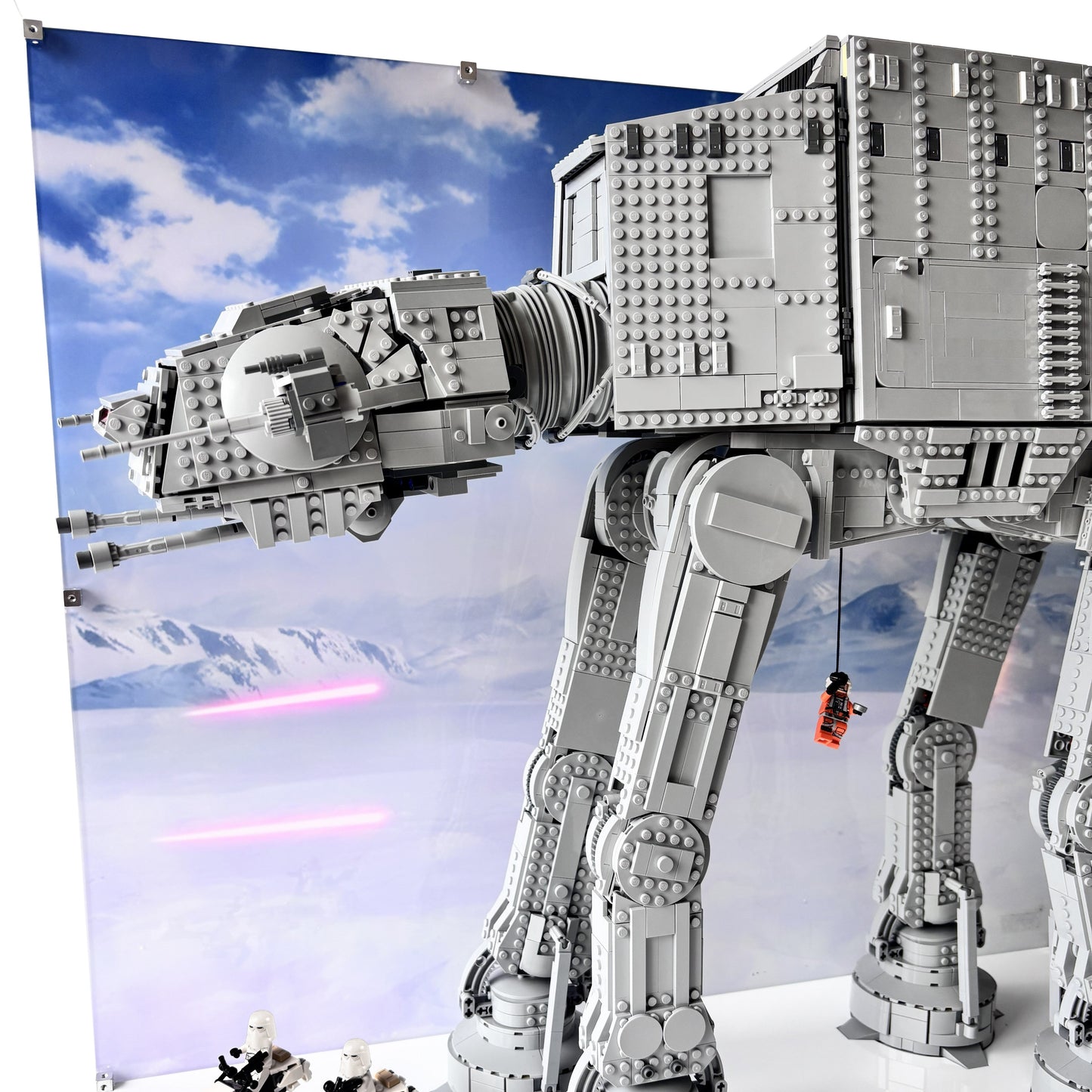 Display case til LEGO® Star Wars™ AT AT™ (75313). 