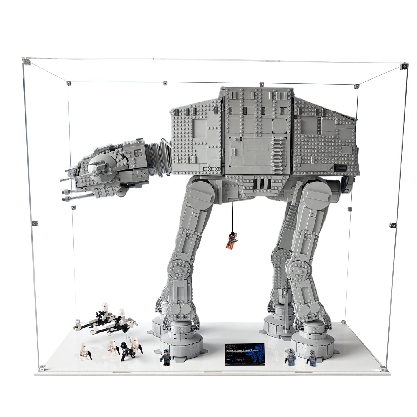 Display case til LEGO® Star Wars™ AT AT™ (75313). 