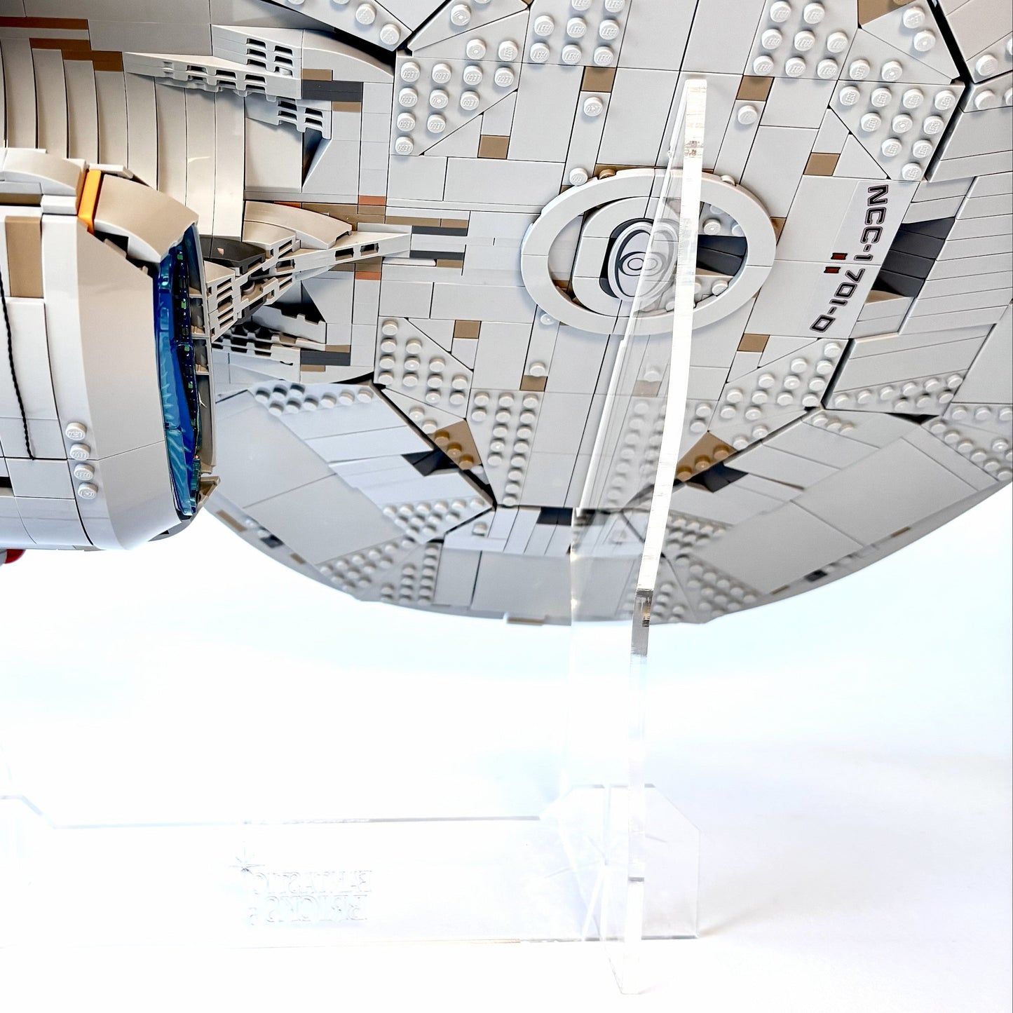 Display stand for LEGO 10356 Star Trek U.S.S Enterprise 