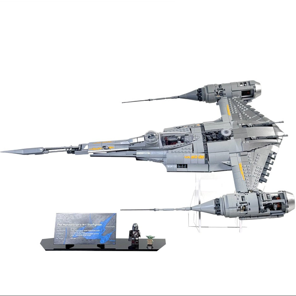 Display stand for LEGO® Star Wars™ Mandalorian N-1 Starfighter™ (75442)
