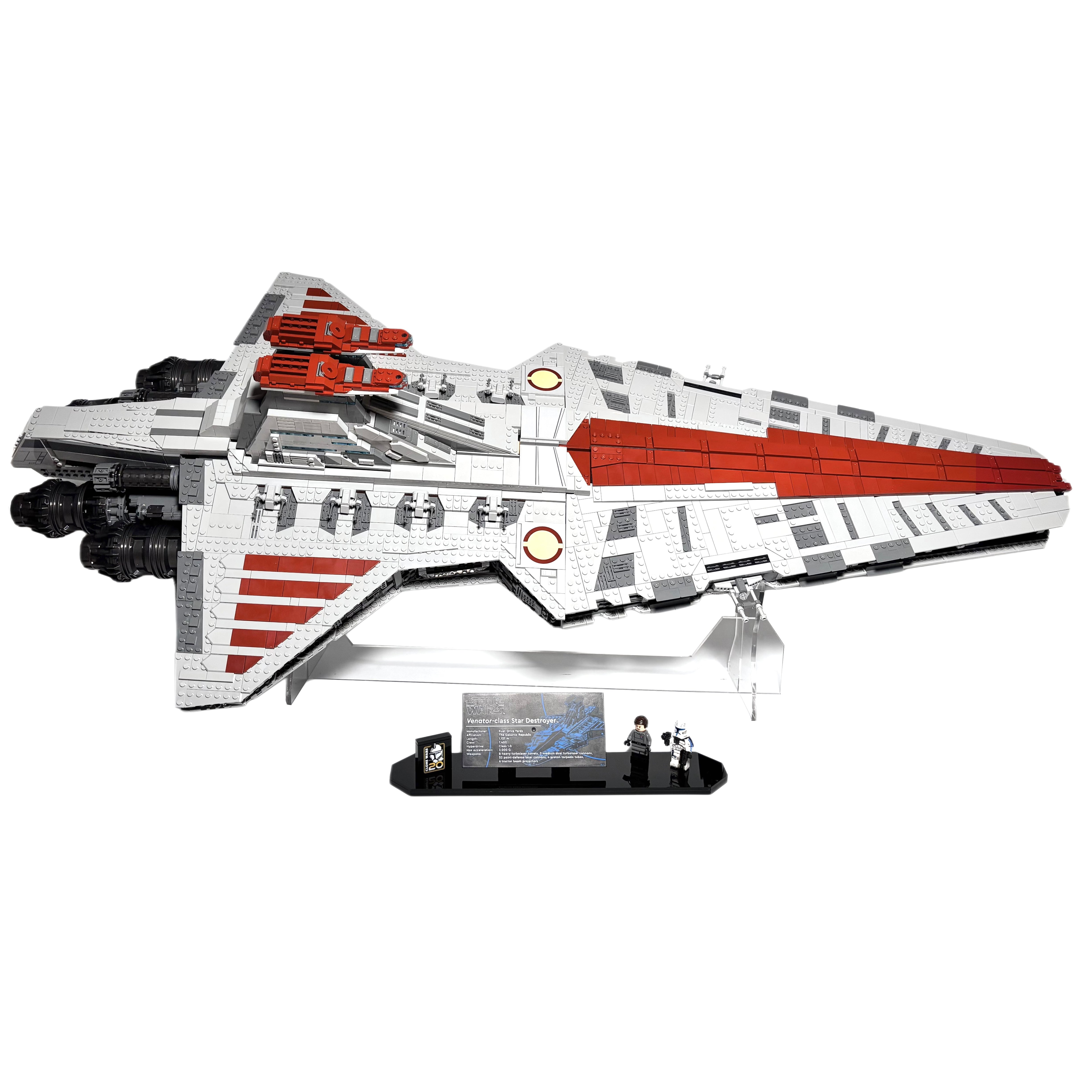 🛡️Displaystander til LEGO® sæt 75367 – Venator-Class Republic Attack Cruiser™