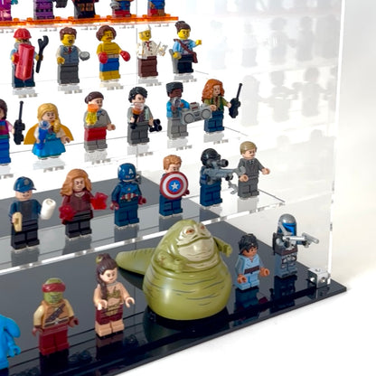Display case til LEGO® Minifigurer - podie design. Fra kaos til kontrol