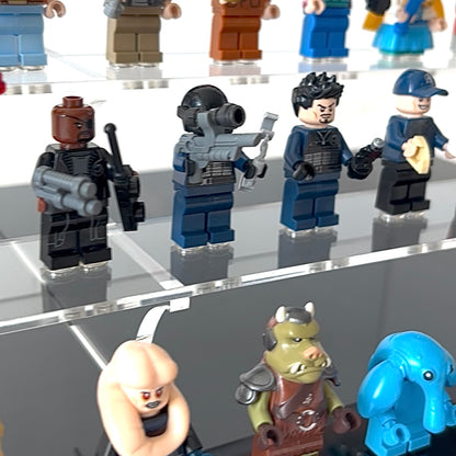Display case til LEGO® Minifigurer - podie design. Fra kaos til kontrol