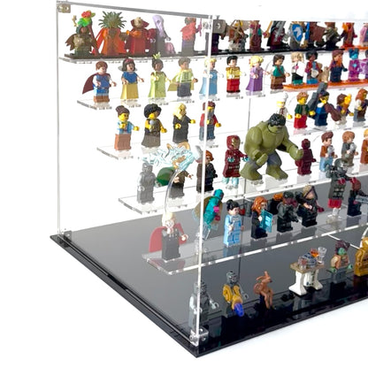 Display case til LEGO® Minifigurer - podie design. Fra kaos til kontrol