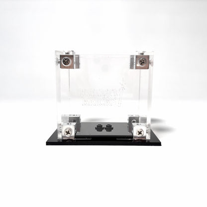 Krystalklar akryl-kasse til 1 LEGO® Minifigur™ – støvfri opbevaring og elegant udstilling til samlere