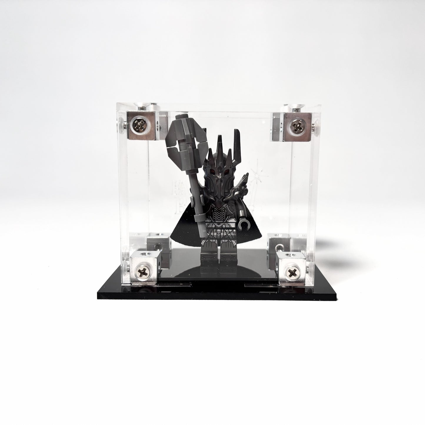 Krystalklar akryl-kasse til 1 LEGO® Minifigur™ – støvfri opbevaring og elegant udstilling til samlere