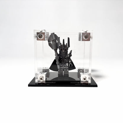 Krystalklar akryl-kasse til 1 LEGO® Minifigur™ – støvfri opbevaring og elegant udstilling til samlere