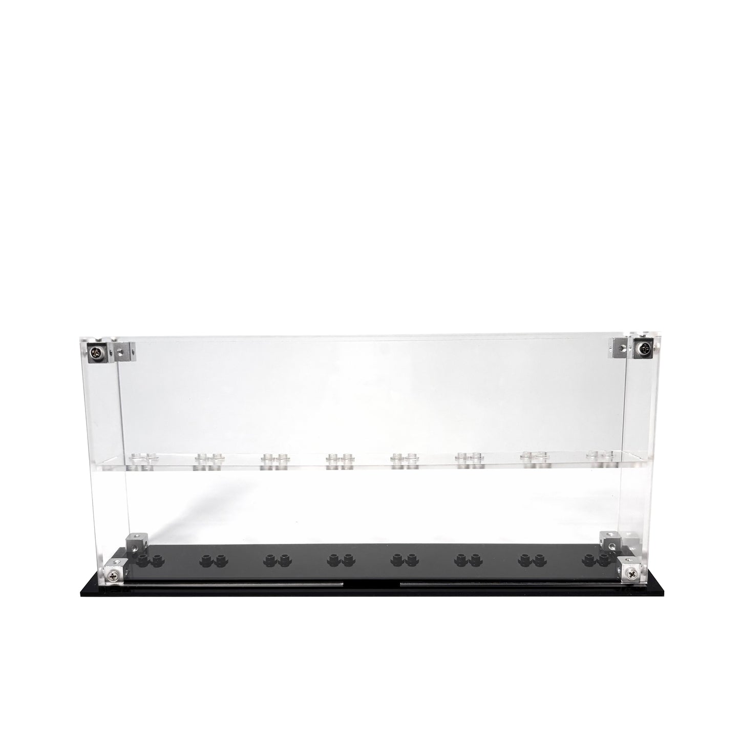 Krystalklar akryl-kasse til 16 LEGO® Minifigurer™ – støvfri opbevaring og elegant udstilling til samlere