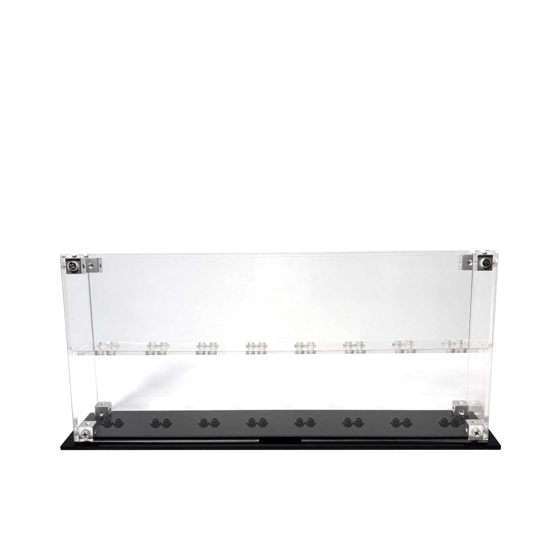 Krystalklar akryl-kasse til 16 LEGO® Minifigurer™ – støvfri opbevaring og elegant udstilling til samlere