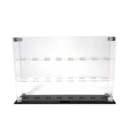 Krystalklar akryl-kasse til 24 LEGO® Minifigurer™ – støvfri opbevaring og elegant udstilling til samlere