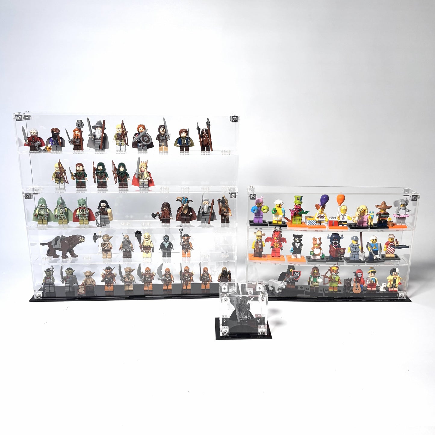 Krystalklar akryl-kasse tilLEGO® Minifigurer™ – støvfri opbevaring og elegant udstilling til samlere