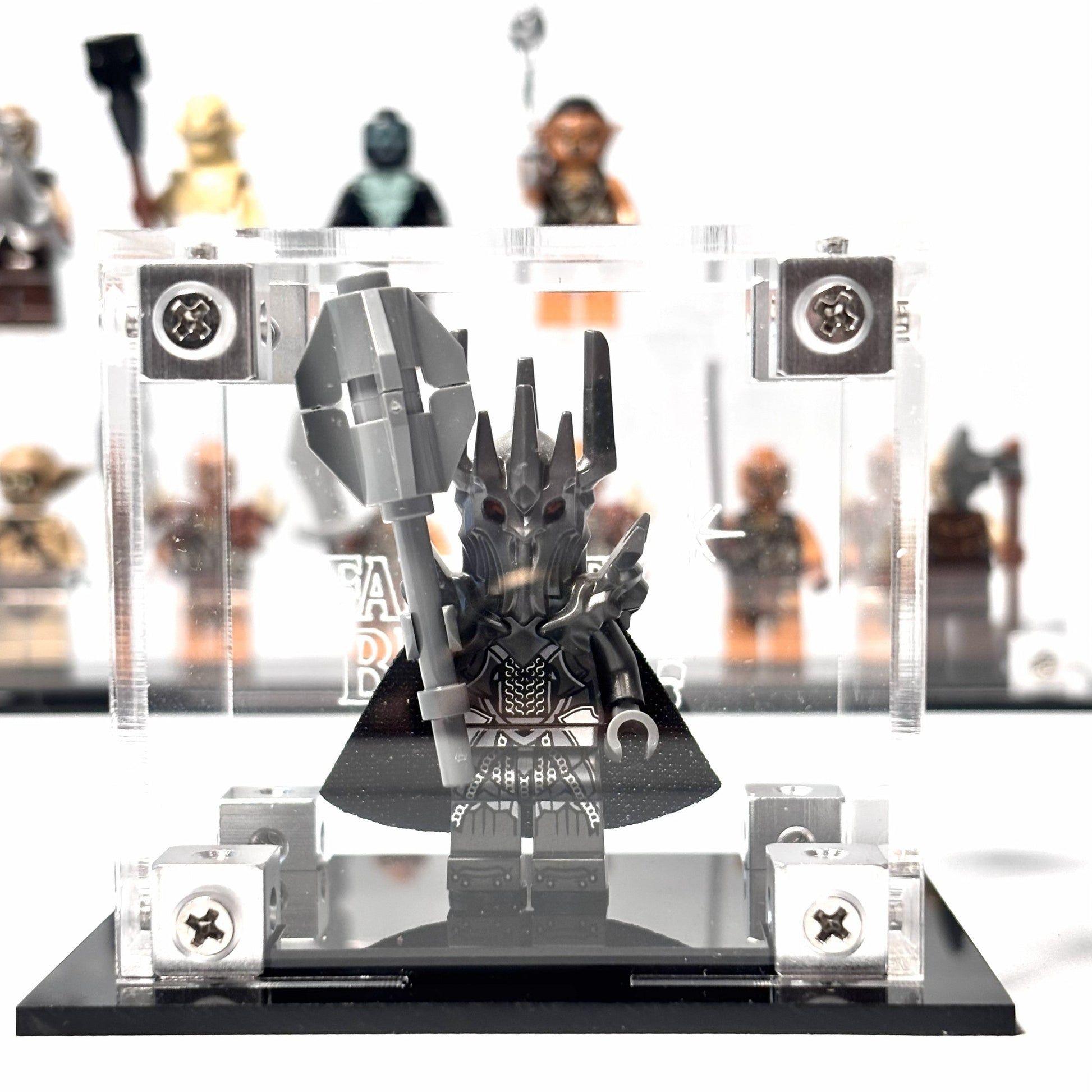 Krystalklar akryl-kasse til LEGO® Minifigurer™ – støvfri opbevaring og elegant udstilling til samlere